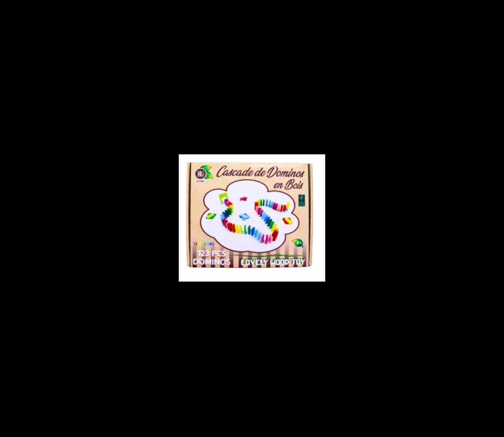 Tout Pour le Jeu Dominos cascade 123 pièces en bois