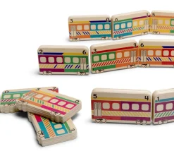 Tout Pour le Jeu Dominos TRAINS en bois géant jeu