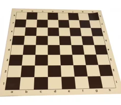 Tout Pour le Jeu Echiquier tapis de jeu enroulable 50x50 cm échec marron/blanc