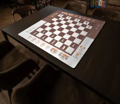 Tout Pour le Jeu Echiquier tapis de jeu enroulable pédagogique 60x60 cm