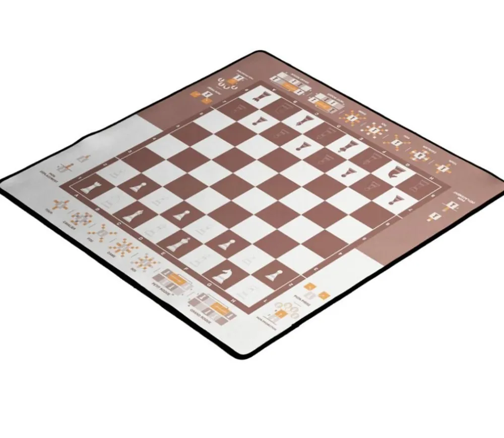 Tout Pour le Jeu Echiquier tapis de jeu enroulable pédagogique 40x40 cm
