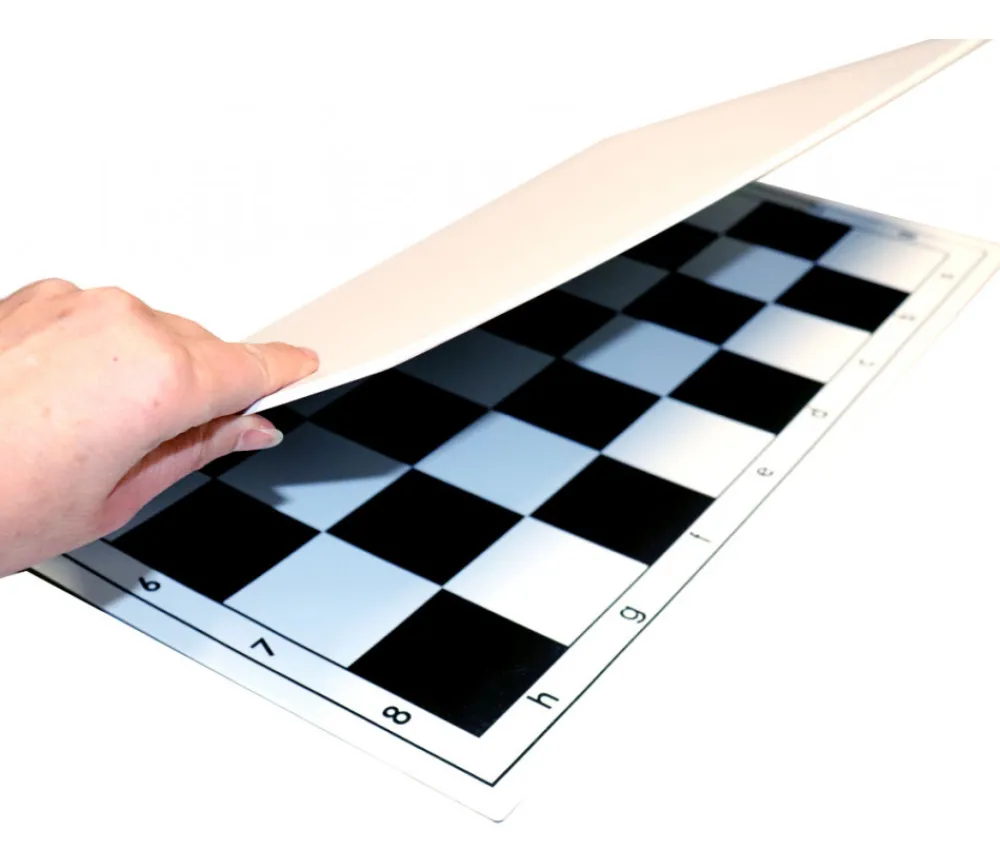 Tout Pour le Jeu Echiquier tapis jeu pliable 51x51 cm noir / blanc
