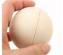 Tout Pour le Jeu 2EME CHOIX : Lot de 4 boules en bois de 8 cm avec défauts