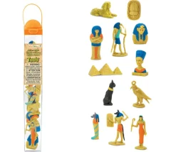 Tout Pour le Jeu Epoque égyptienne : set 12 figurines livrées avec tube de rangement