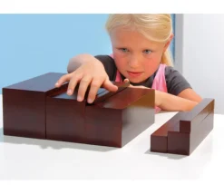Tout Pour le Jeu Escalier Marron Montessori - 10 briques en bois