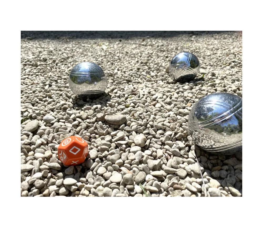 Tout Pour le Jeu Fada : 2 dés cochonnets pour jeu de pétanque à perdre la boule