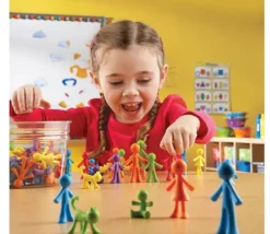 Tout Pour le Jeu Famille : 72 personnages de jeu multicolores environ 6 cm