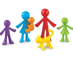 Tout Pour le Jeu Famille : 72 personnages de jeu multicolores environ 6 cm
