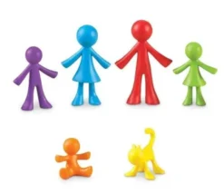 Tout Pour le Jeu Famille : 72 personnages de jeu multicolores environ 6 cm