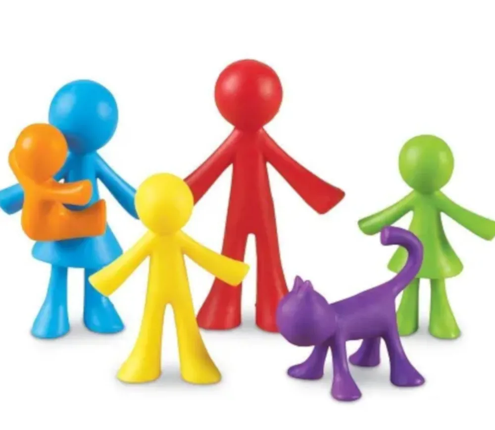 Tout Pour le Jeu Famille : 72 personnages de jeu multicolores environ 6 cm