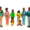Tout Pour le Jeu Famille africaine : 8 personnages figurines du monde grand modèle