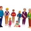 Tout Pour le Jeu Famille européenne : 8 personnages jeu figurines du monde grand modèle