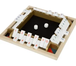 Tout Pour le Jeu Fermez la boite 4 joueurs 28 cm - shut the box édition Or