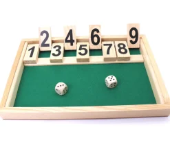 Tout Pour le Jeu Fermez la boite jeu en bois 26.5 cm shut the box - Fabriqué en France