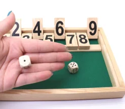 Tout Pour le Jeu Fermez la boite jeu en bois 26.5 cm shut the box - Fabriqué en France