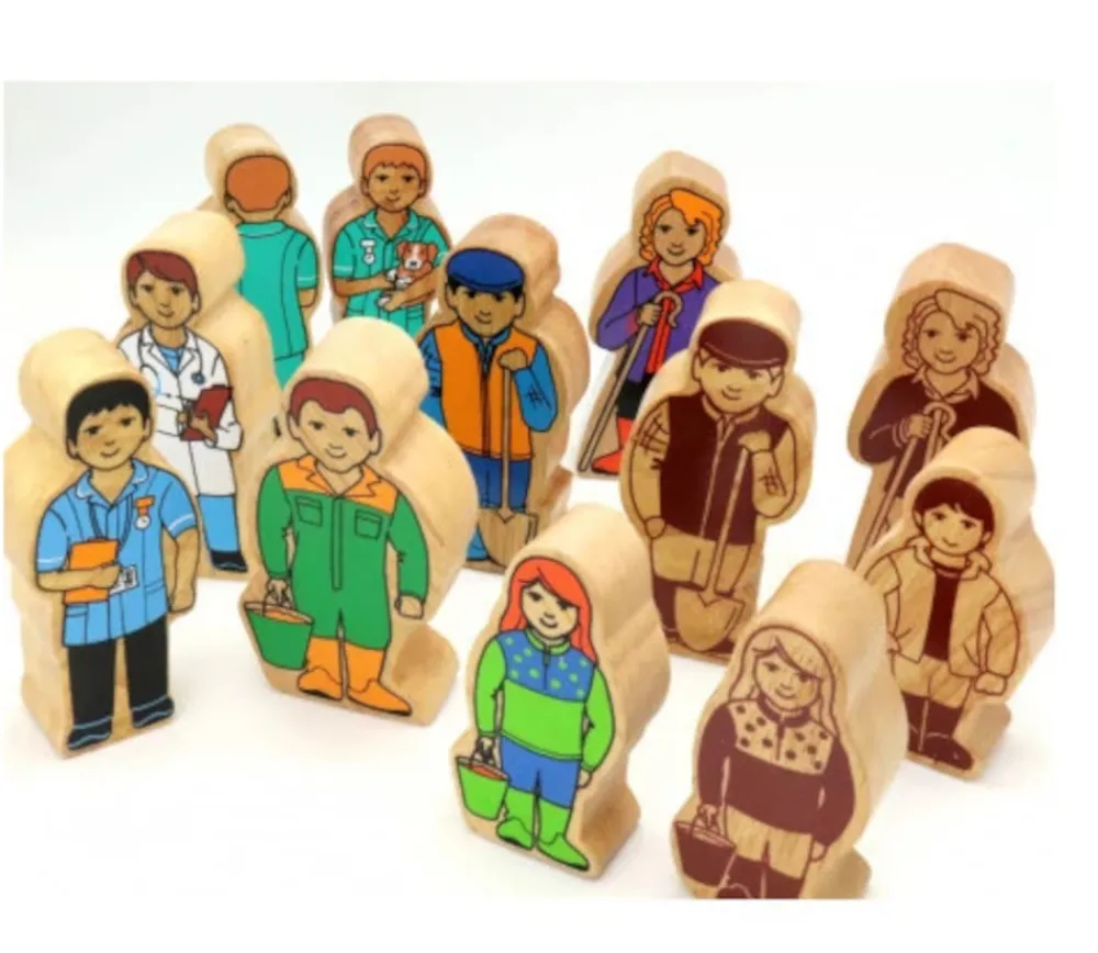 Tout Pour le Jeu Fermière en bois coloré 100 x 47 x 25 mm personnage jeu