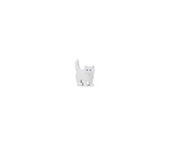 Tout Pour le Jeu Figurine mini mini chat blanc pour jouer 15 x 8 x 20 mm