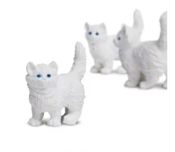 Tout Pour le Jeu Figurine mini mini chat blanc pour jouer 15 x 8 x 20 mm