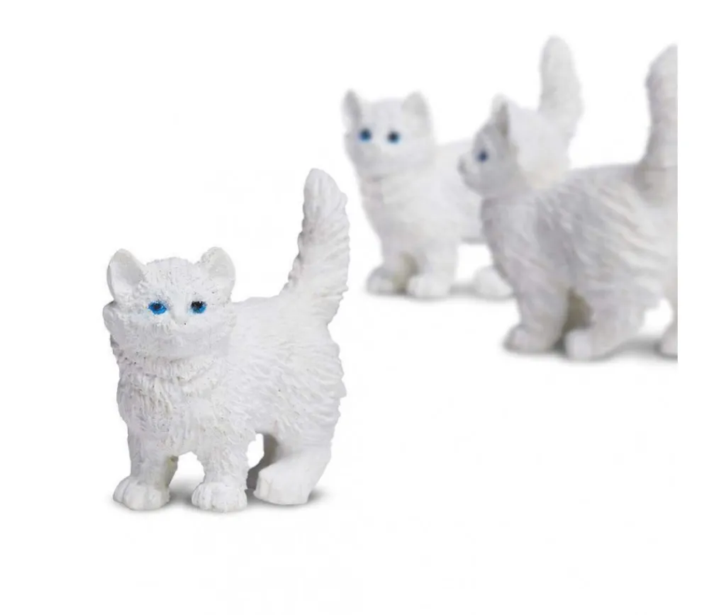 Tout Pour le Jeu Figurine mini mini chat blanc pour jouer 15 x 8 x 20 mm