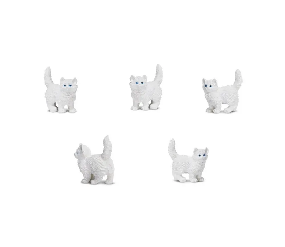 Tout Pour le Jeu Figurine mini mini chat blanc pour jouer 15 x 8 x 20 mm