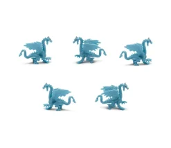 Tout Pour le Jeu Figurine mini mini dragon bleu - Dragon des glaces 22 x 30 x 10 mm