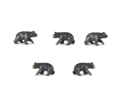 Tout Pour le Jeu Figurine mini mini ours noir 30 x 15 x 10mm