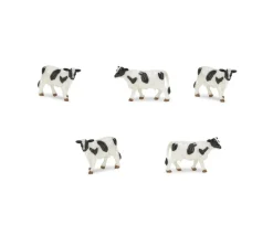 Tout Pour le Jeu Figurine mini mini vache noire et blanche 15 x 8 x 30 mm
