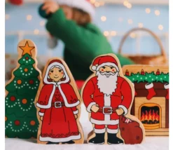 Tout Pour le Jeu Figurine Mère Noël en bois 10.3 cm personnage jeu