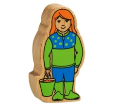 Tout Pour le Jeu Fille de la ferme en bois 80 x 42 x 25 mm personnage jeu