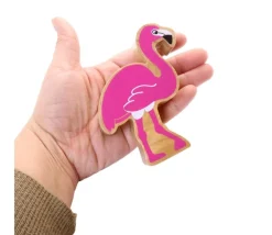 Tout Pour le Jeu Flamant rose en bois 9.8 x 8.5 x 2.4 cm