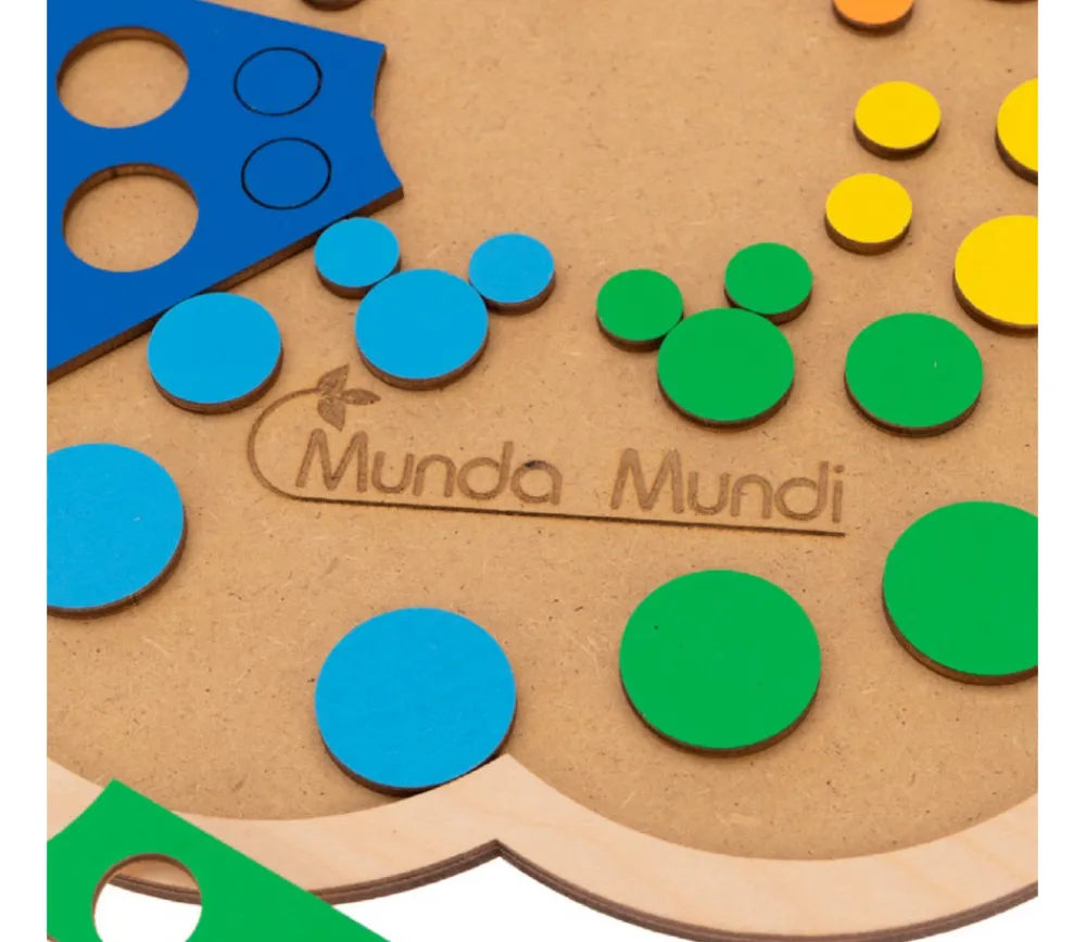 Tout Pour le Jeu Fleur des ronds et couleurs - Jeu trieur en bois Montessori