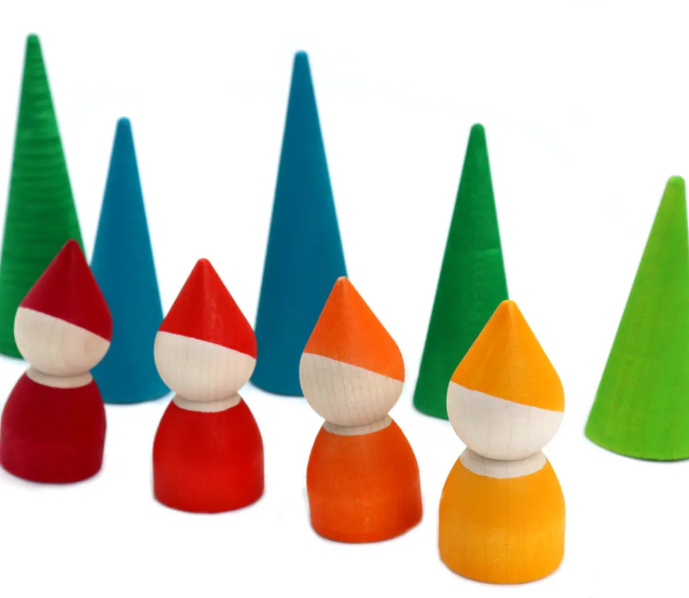 Tout Pour le Jeu Forêt des lutins - 9 pièces en bois