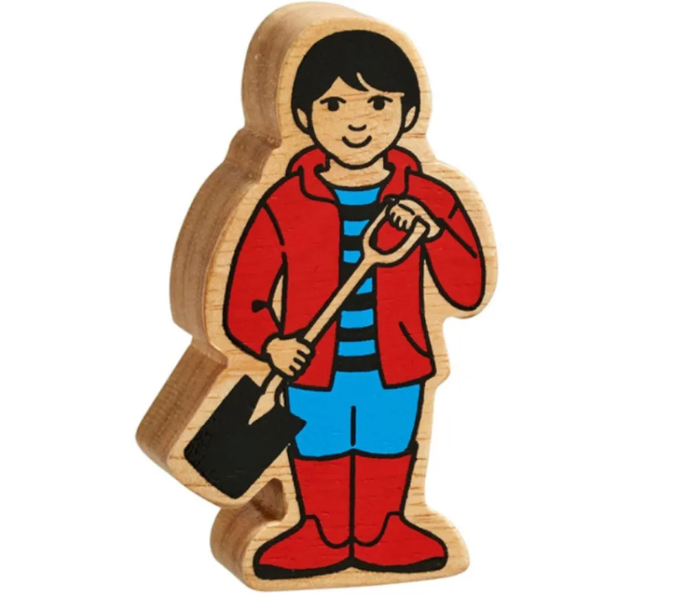 Tout Pour le Jeu Garçon de la ferme en bois 83 x 42 x 25 mm personnage jeu