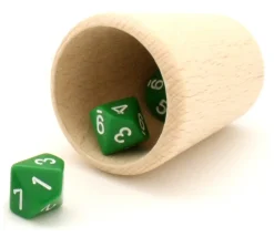 Tout Pour le Jeu Gobelet en bois de 60 x 85 mm - verre ou lancer de dés