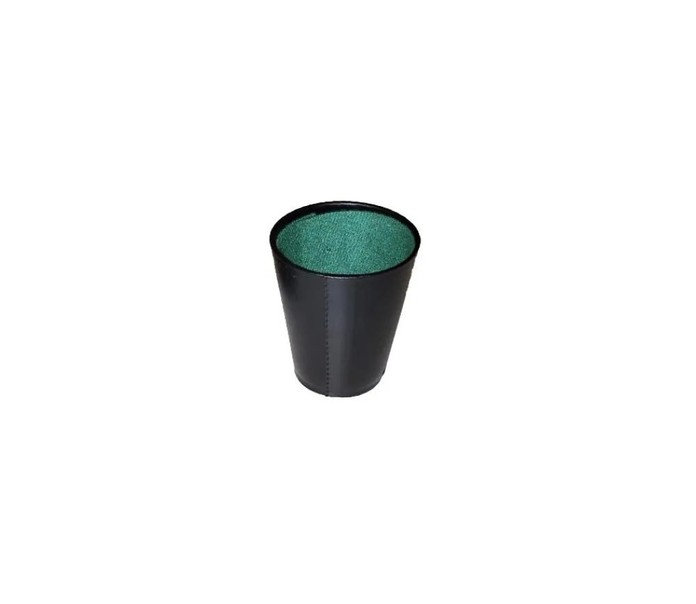 Tout Pour le Jeu Gobelet noir avec feutrine à l'intérieur pour lancer de dés