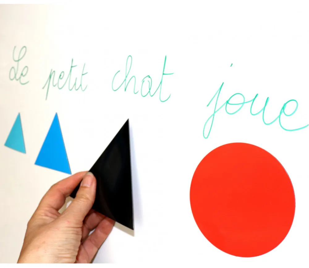 Tout Pour le Jeu Grammaire 2 Montessori 50 symboles magnétiques (10 formes)