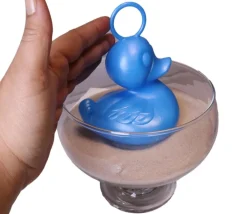 Tout Pour le Jeu Grand Canard 15 cm bleu flottant pour jeu de pêche bec fermé - à l'unité