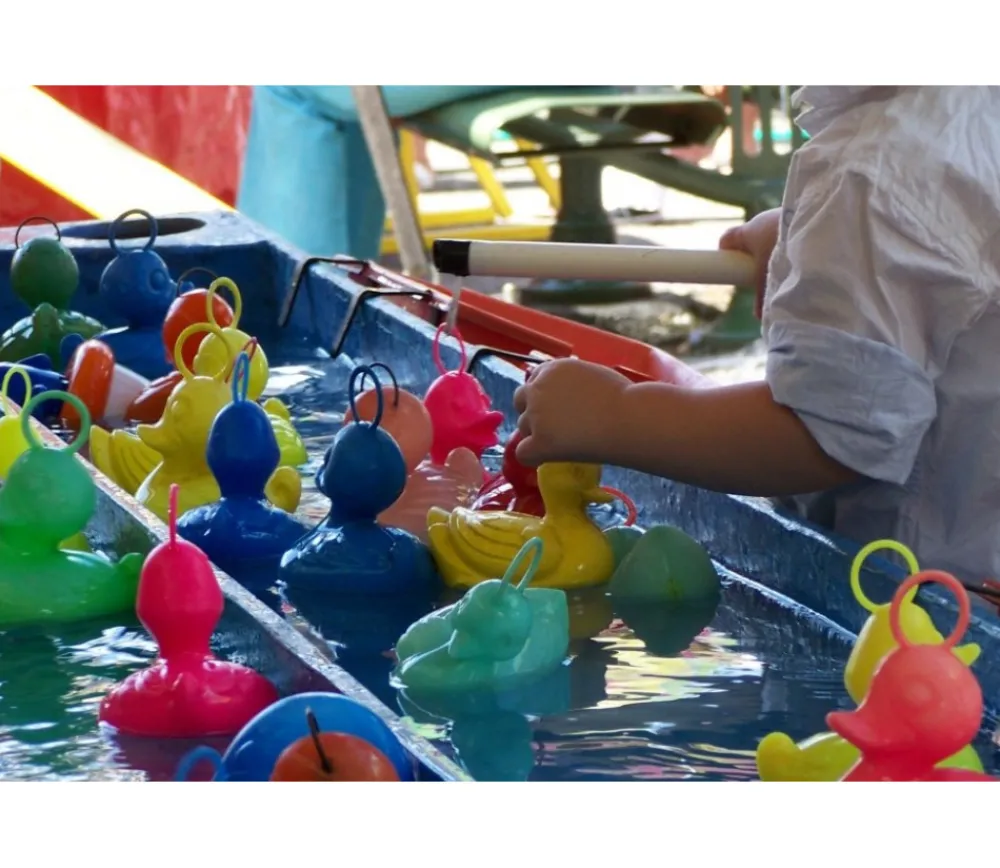 Tout Pour le Jeu Grand Canard 15 cm rose pour jeu de pêche bec fermé - à l'unité