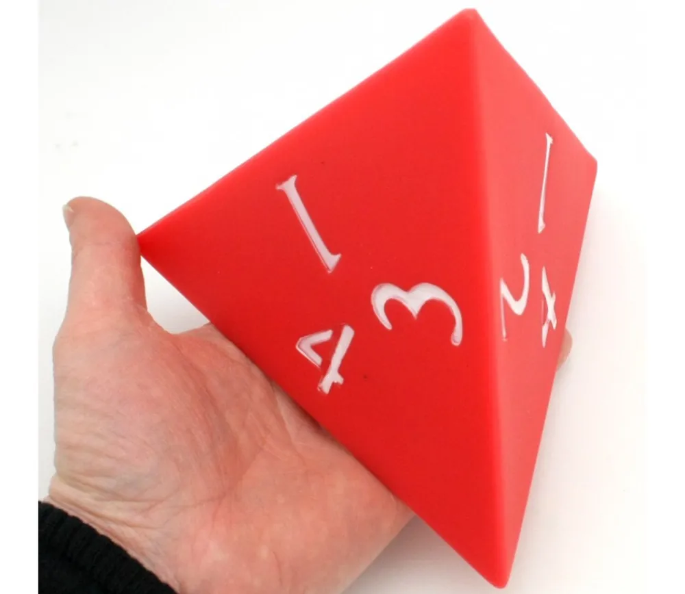 Tout Pour le Jeu Grand dé 4 faces géant 10 cm - 1 à 4