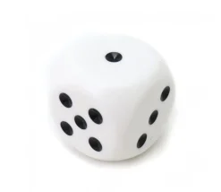 Tout Pour le Jeu Grand Dé à jouer 32 mm de 1 à 6 blanc