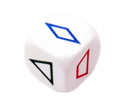 Tout Pour le Jeu Grand dé à jouer formes géométriques couleurs
