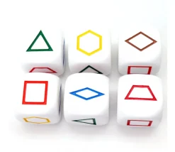 Tout Pour le Jeu Grand dé à jouer formes géométriques couleurs