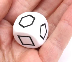 Tout Pour le Jeu Grand dé à jouer formes géométriques noir