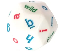 Tout Pour le Jeu Grand Dé 26 lettres de l' alphabet (30 faces)