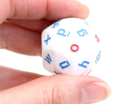 Tout Pour le Jeu Grand Dé 26 lettres de l' alphabet (30 faces)
