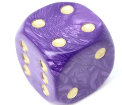 Tout Pour le Jeu Grand Dé 36 mm nacré très lisible pour jeux à l'unité (couleur au hasard)