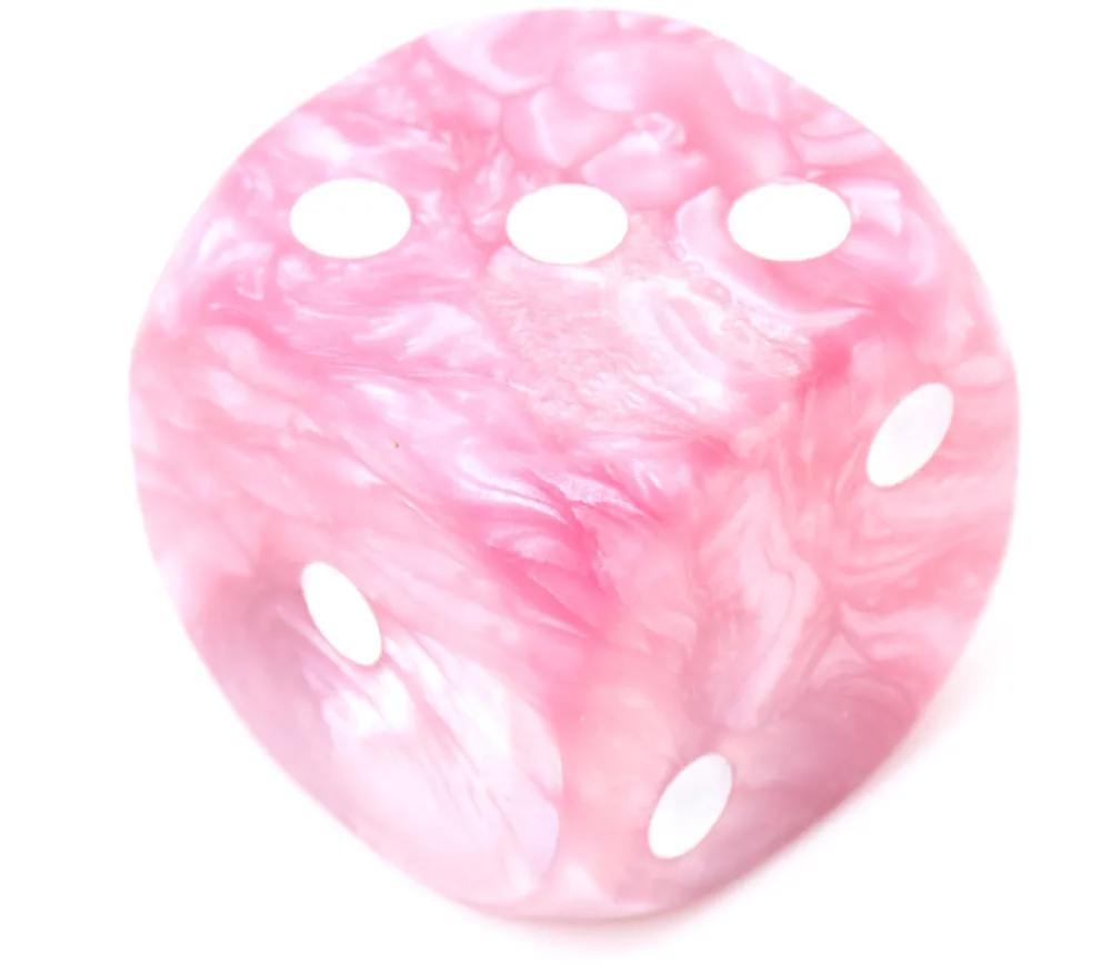Tout Pour le Jeu Grand Dé 36 mm nacré très lisible pour jeux à l'unité (couleur au hasard)