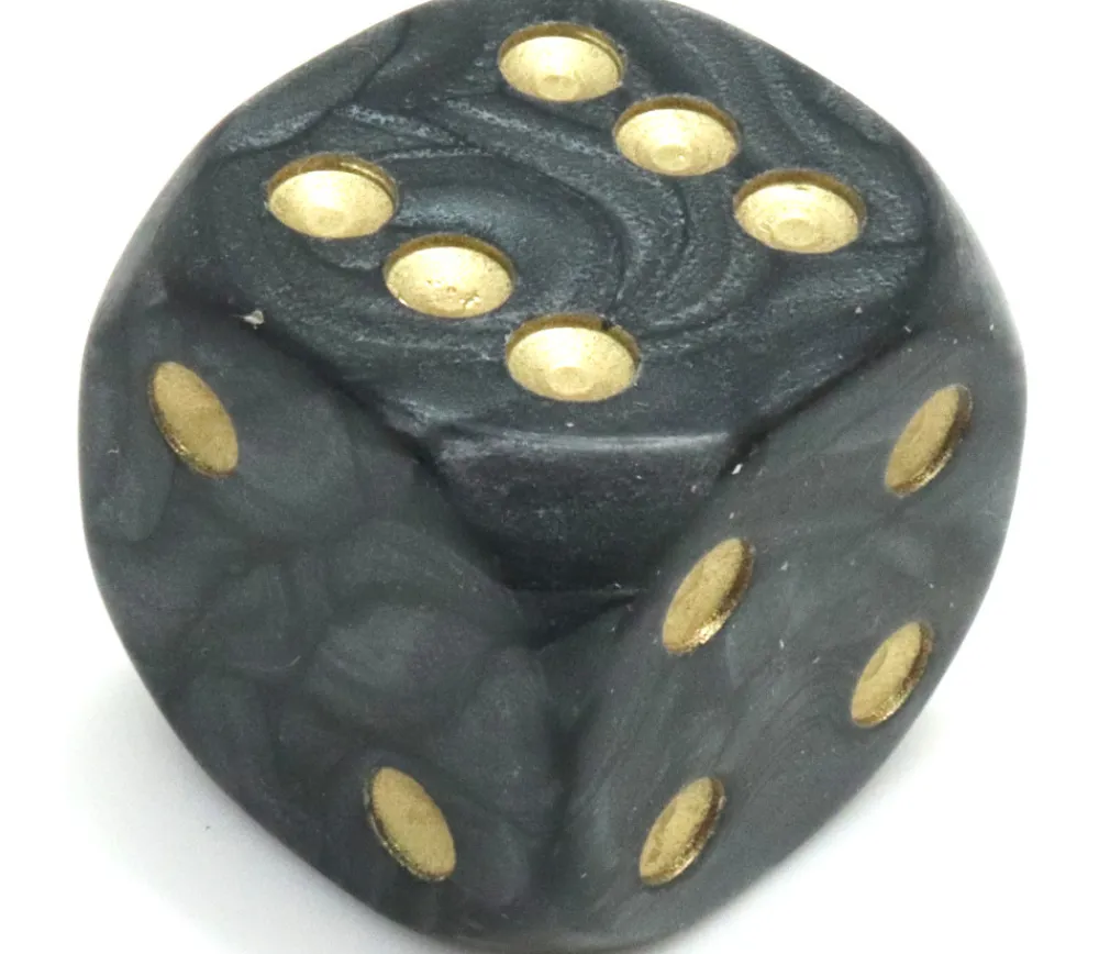 Tout Pour le Jeu Grand Dé 36 mm nacré très lisible pour jeux à l'unité (couleur au hasard)