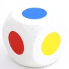 Tout Pour le Jeu Grand Dé bois 30 mm 6 points couleurs orange blanc rouge vert jaune bleu