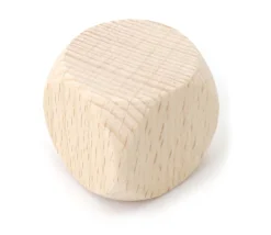Tout Pour le Jeu Grand dé vierge 3 cm en bois naturel 30 mm neutre